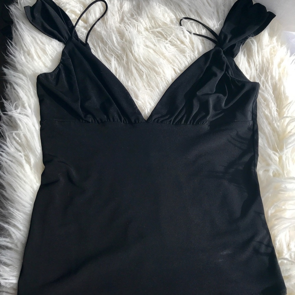 LA Black Sexy Top‎ Cold Shoulder Jersey Knit like New